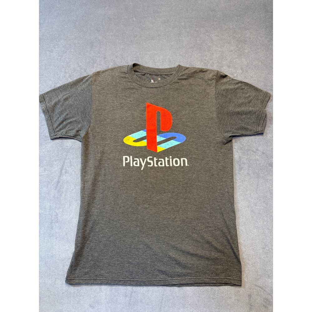Play Station Brand T-Shirt with Color Logo, Size Medium Unisex